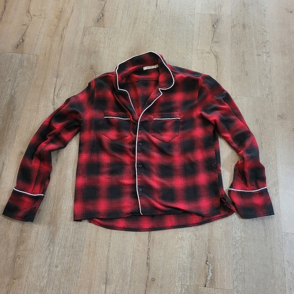 MNML Men's Flannel PJ Shirt Size Medium